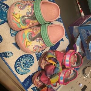 Girls Crocs with bonus Sandal